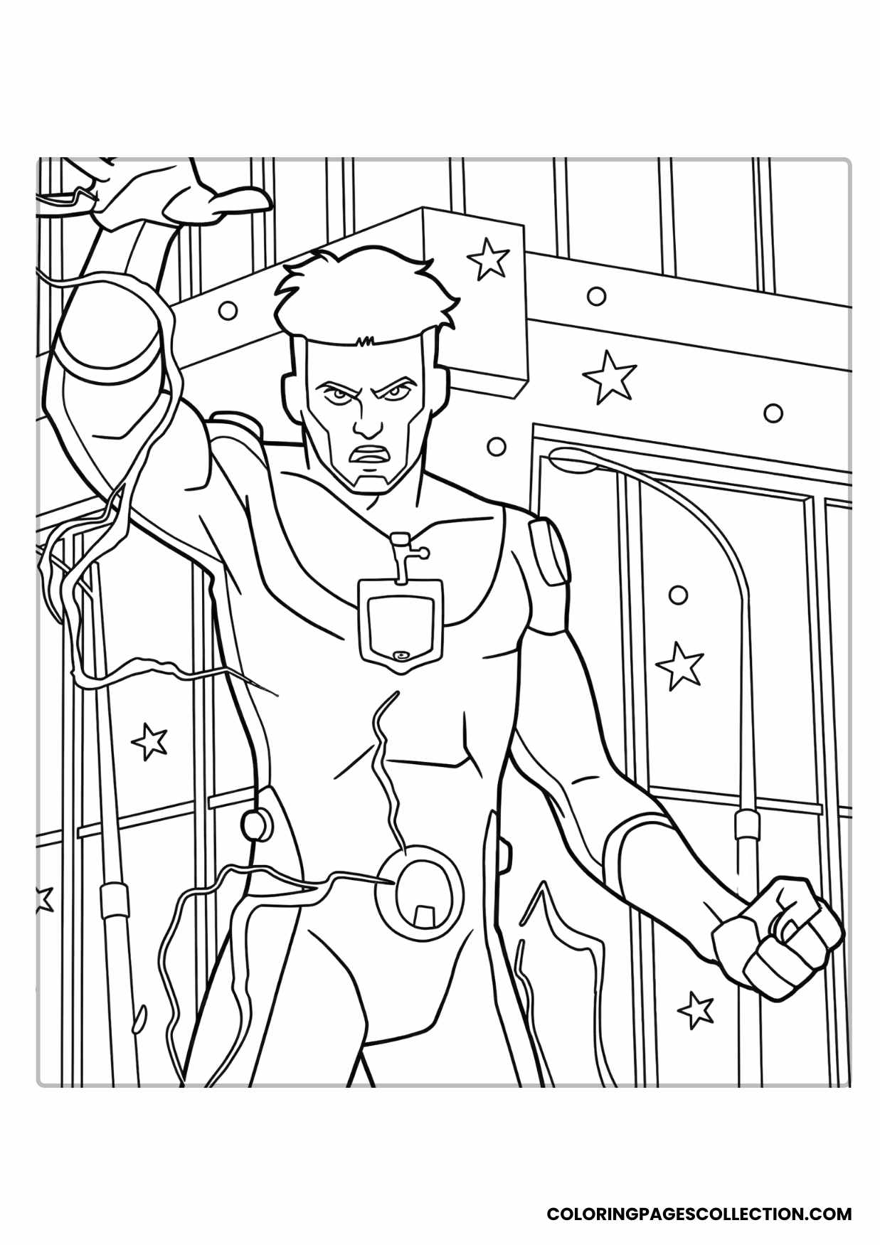 mark grayson coloring sheet