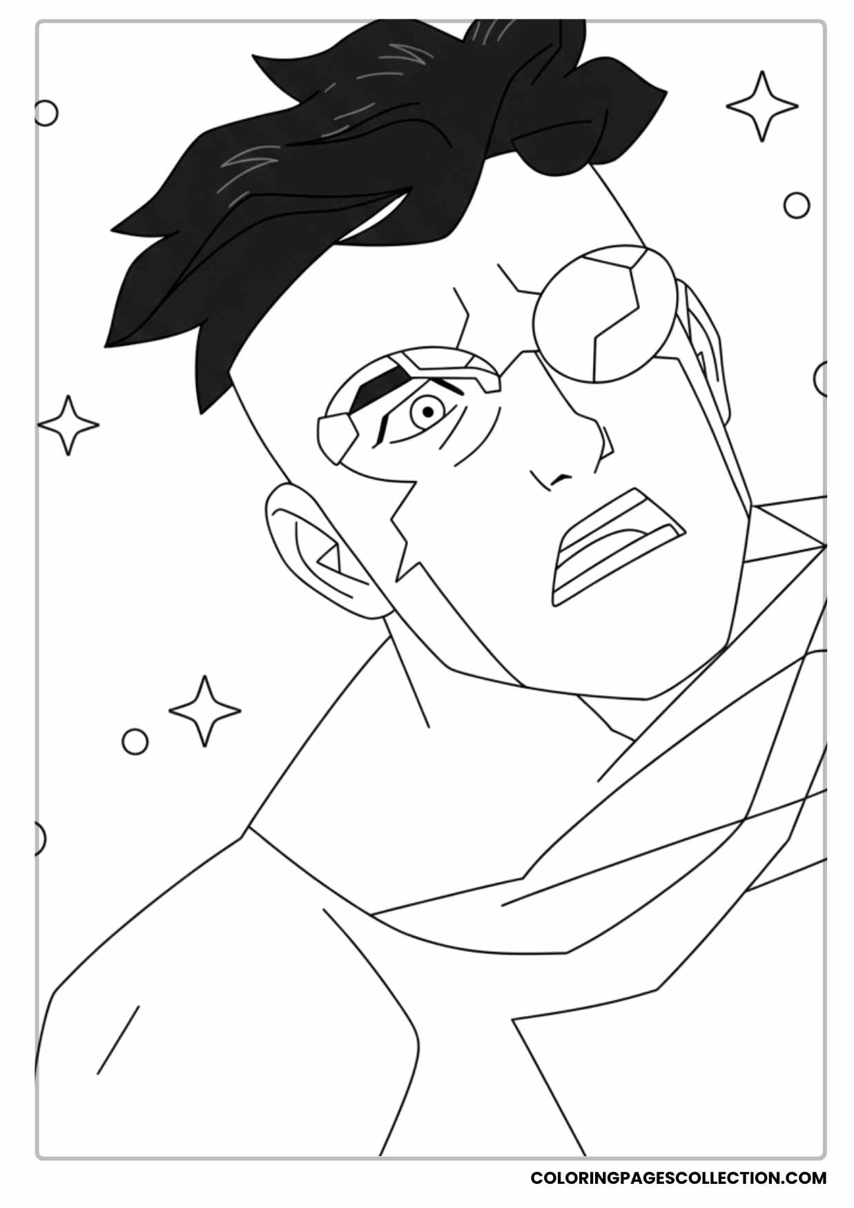 invincible coloring pages featuring a heavily injured mark grayson coloring page