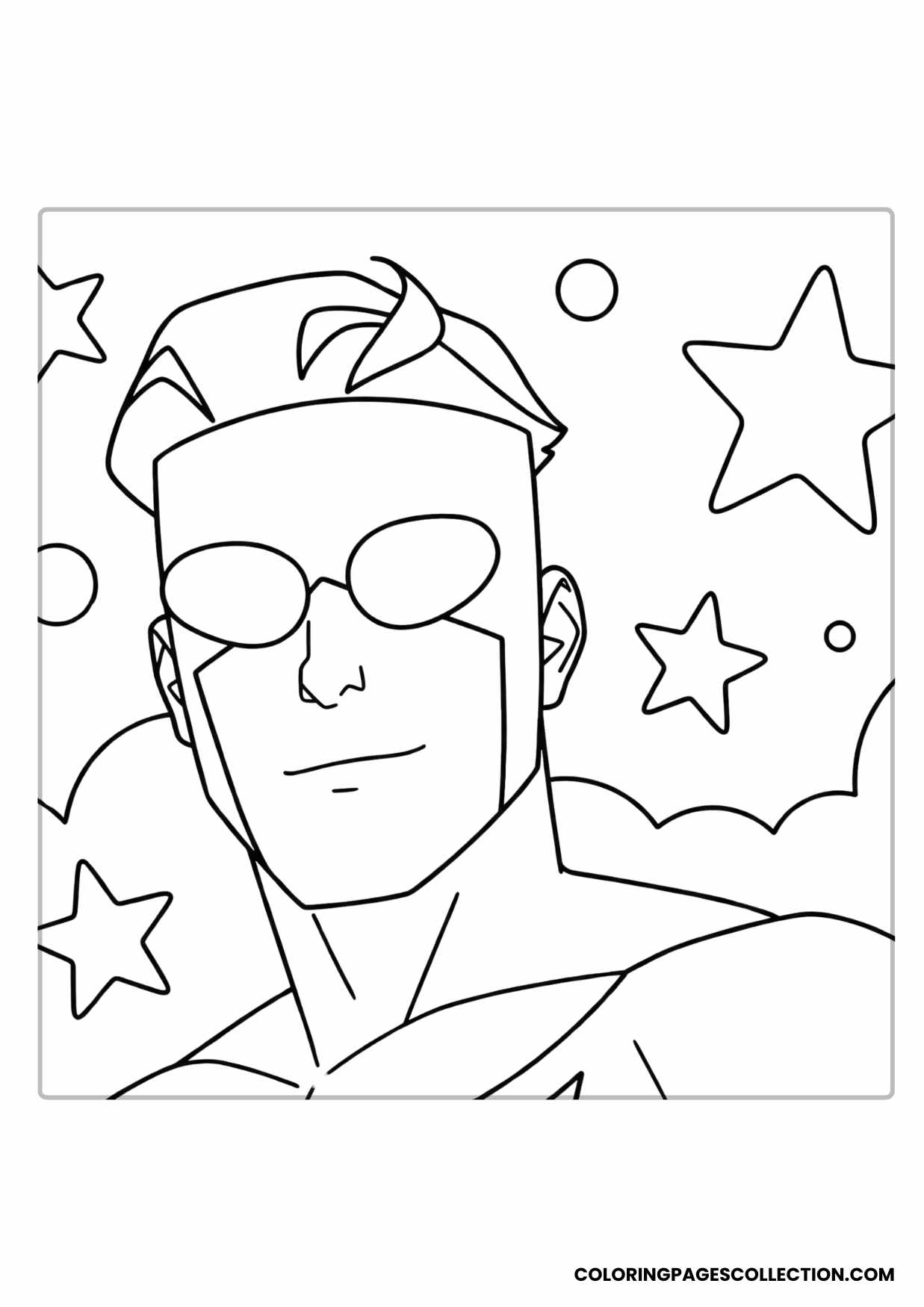 mark grayson coloring sheet