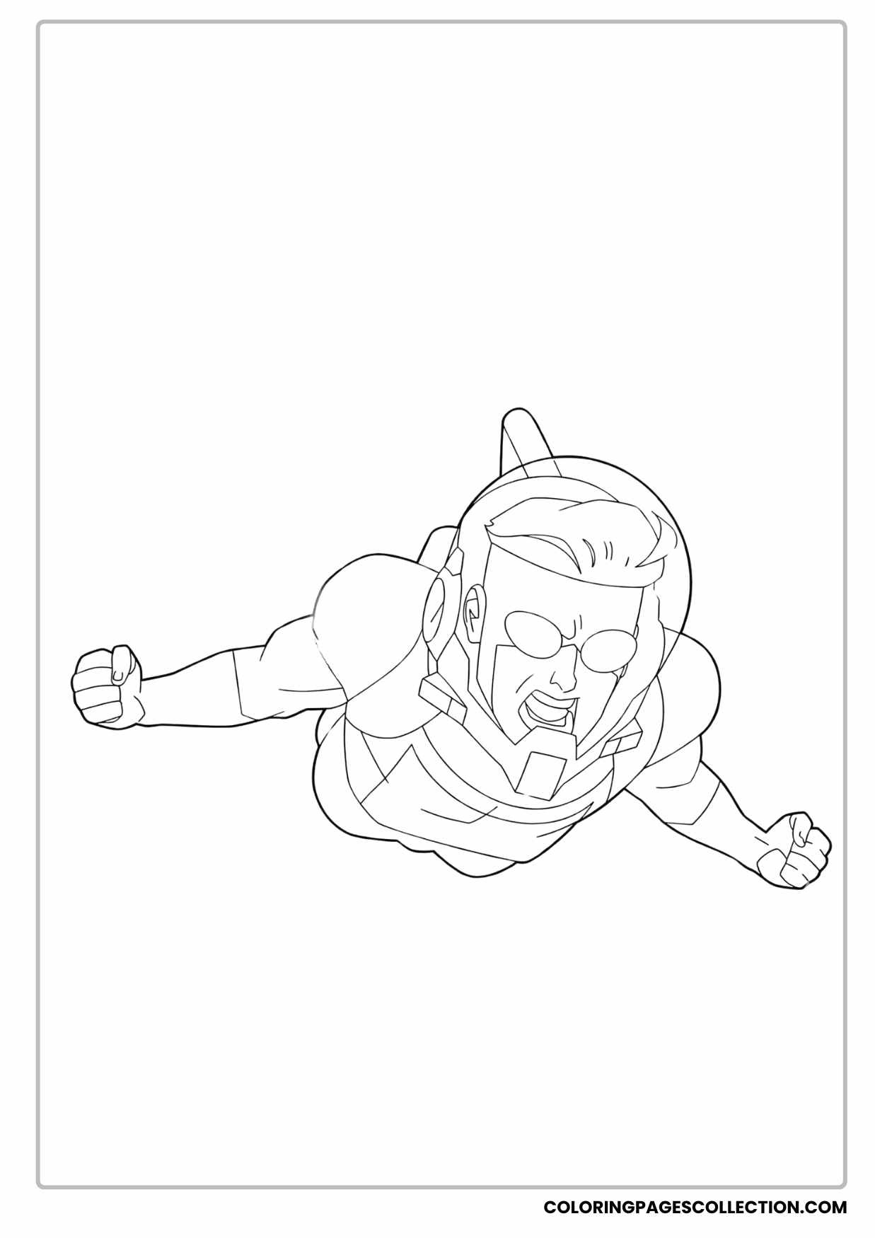 mark grayson coloring sheet