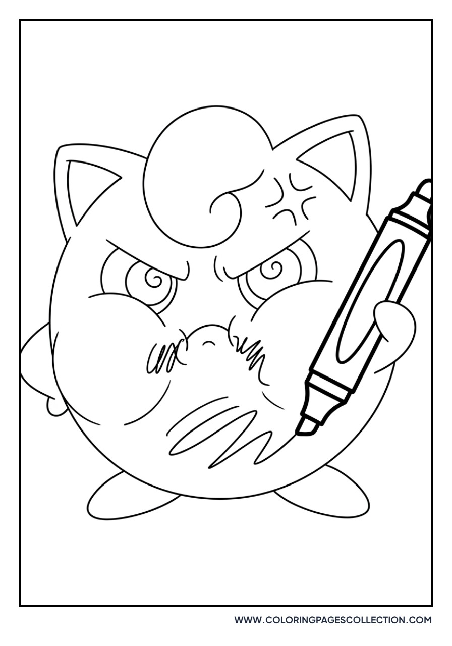 Angry Jigglypuff with Marker