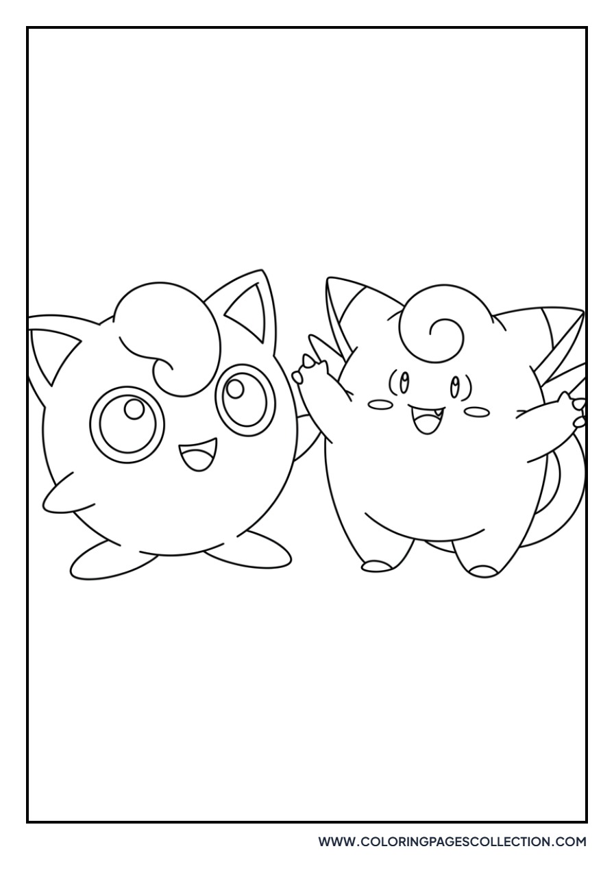 Jigglypuff and Clefairy