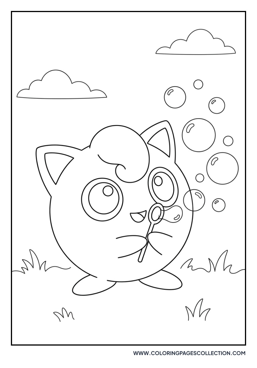 Jigglypuff Blowing Bubbles