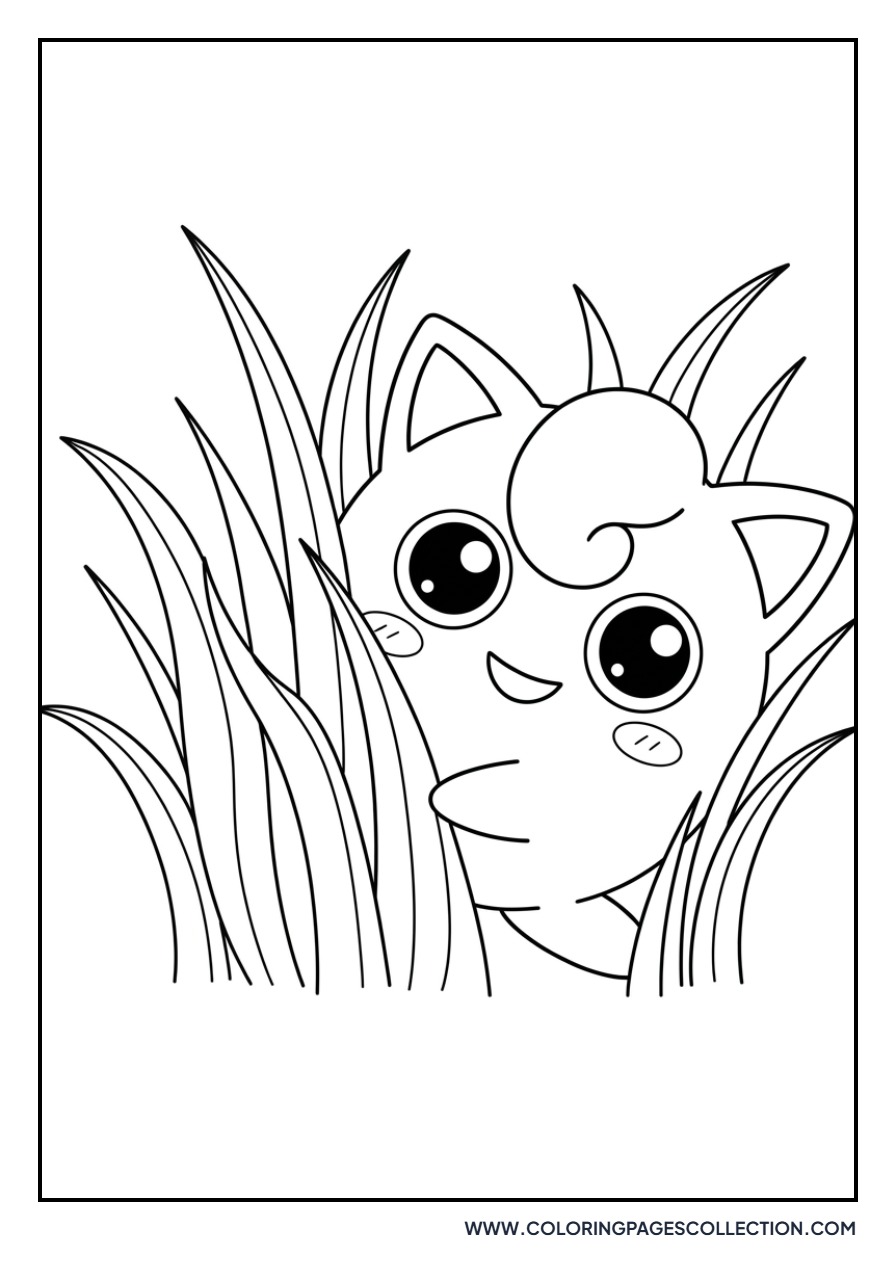 Jigglypuff Hiding in Grass