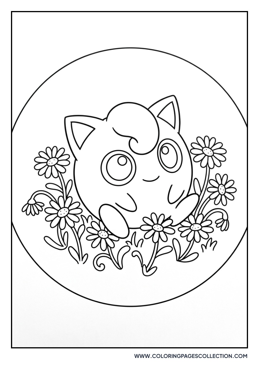 64+ Free Printable Jigglypuff Coloring Pages for Kids