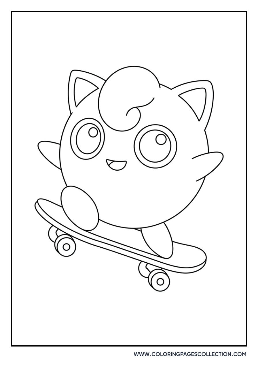 Jigglypuff on a Skateboards