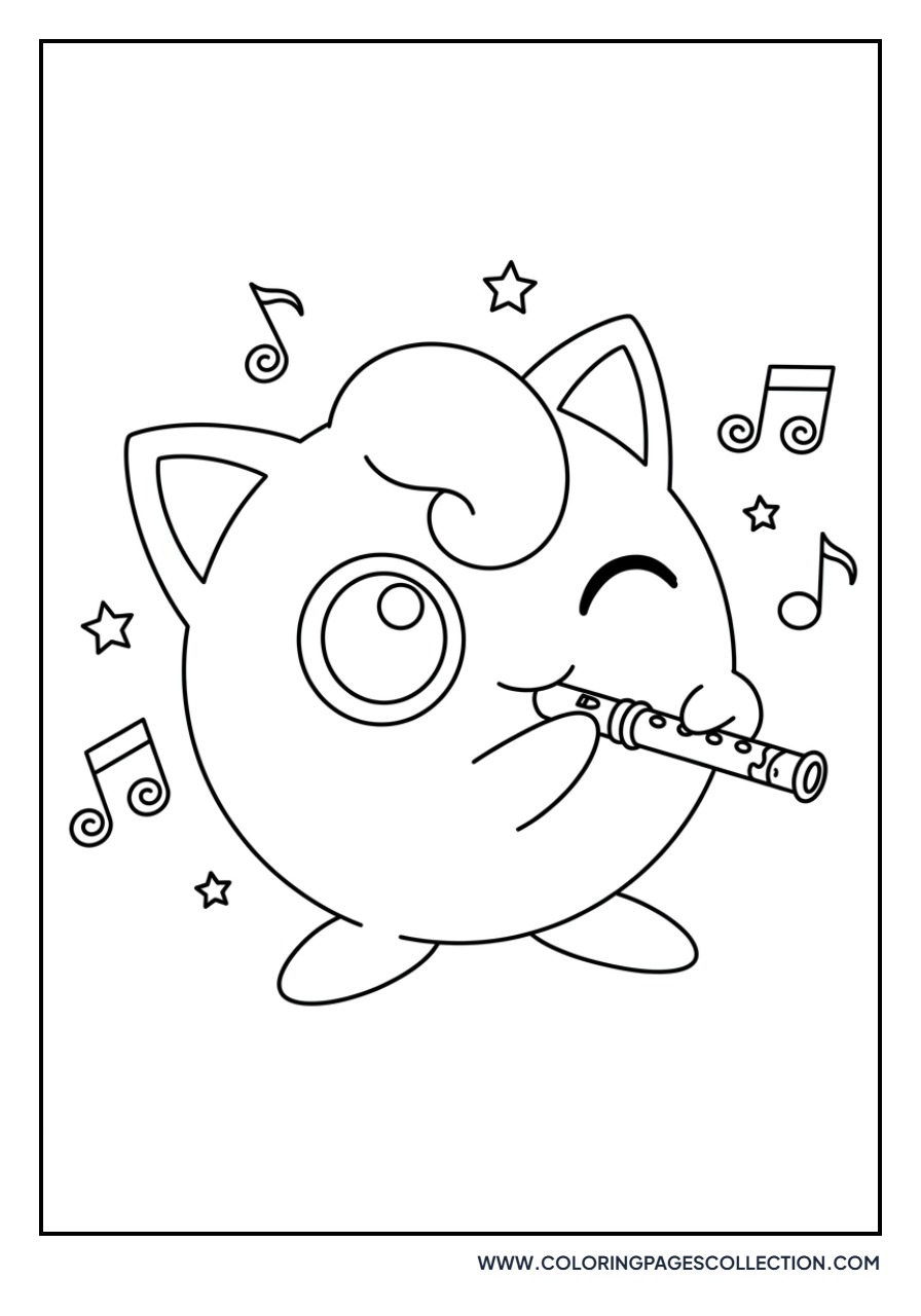 Jigglypuff Playing the Flute