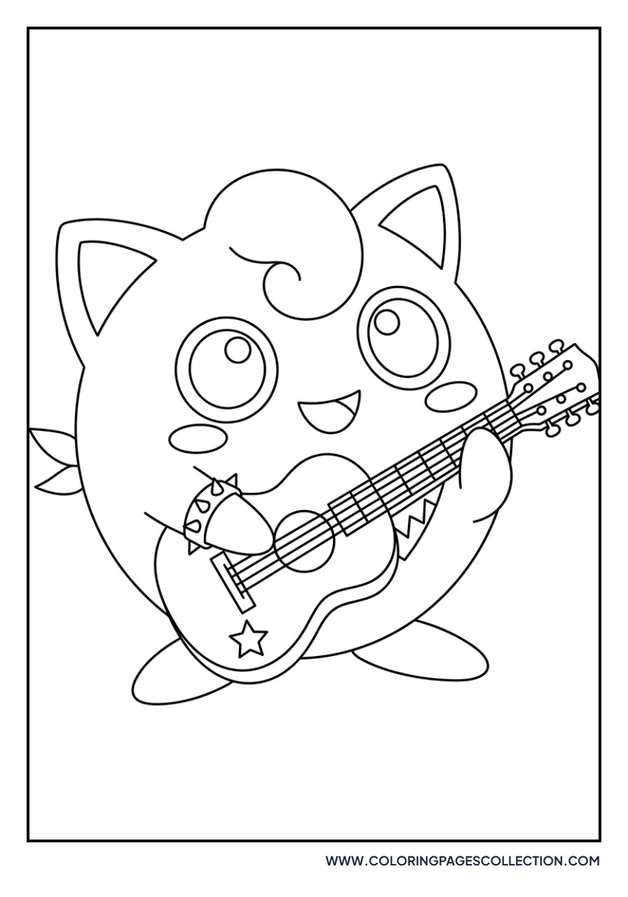 Jigglypuff Playing the Guitar
