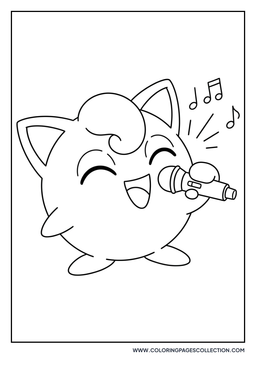 Jigglypuff Singing Happily