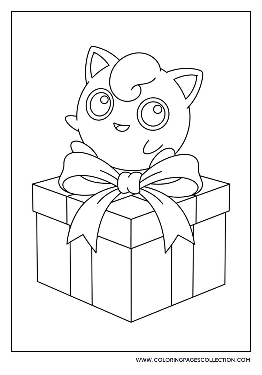 Jigglypuff Sitting on a Present