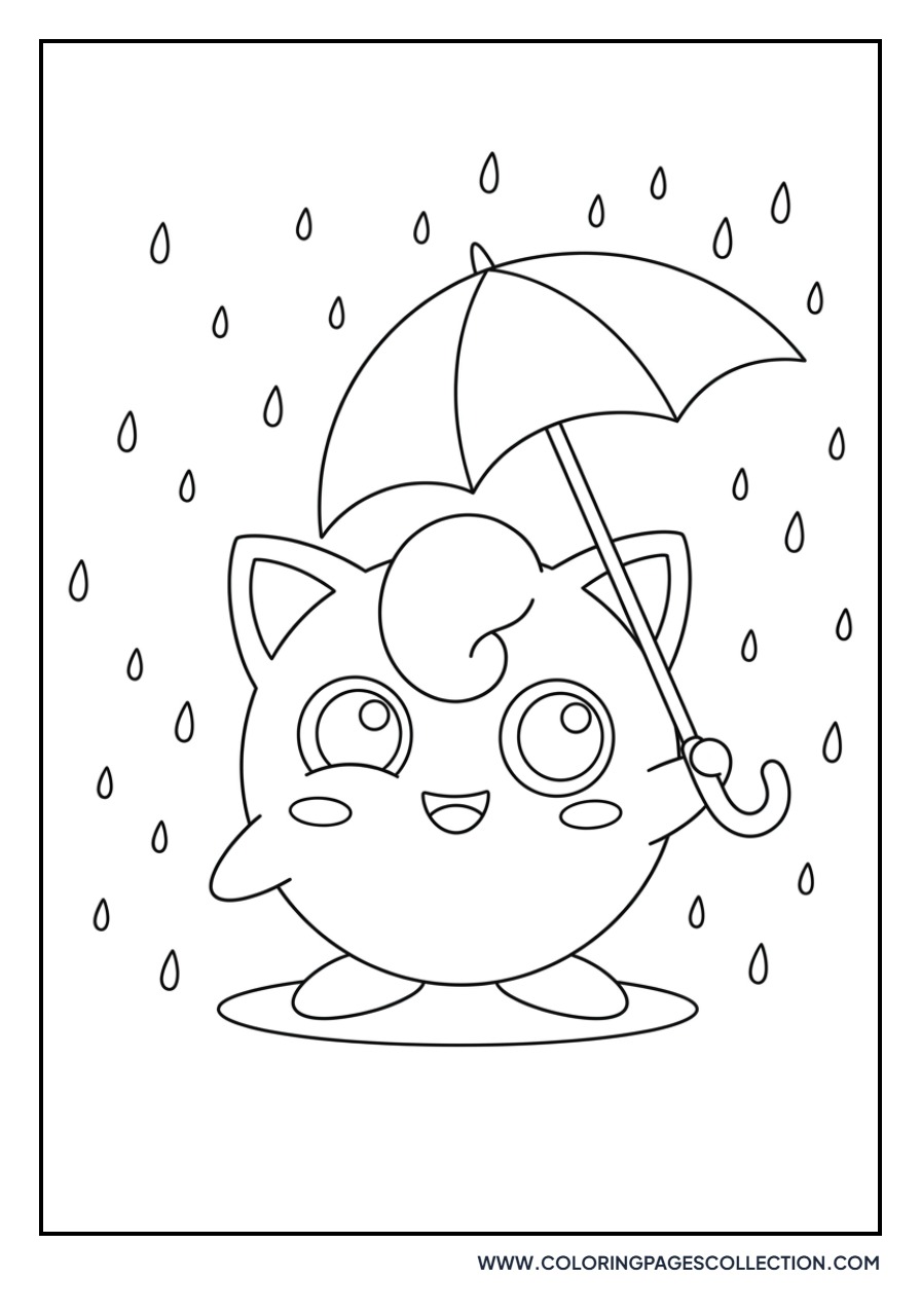 Jigglypuff Under an Umbrella