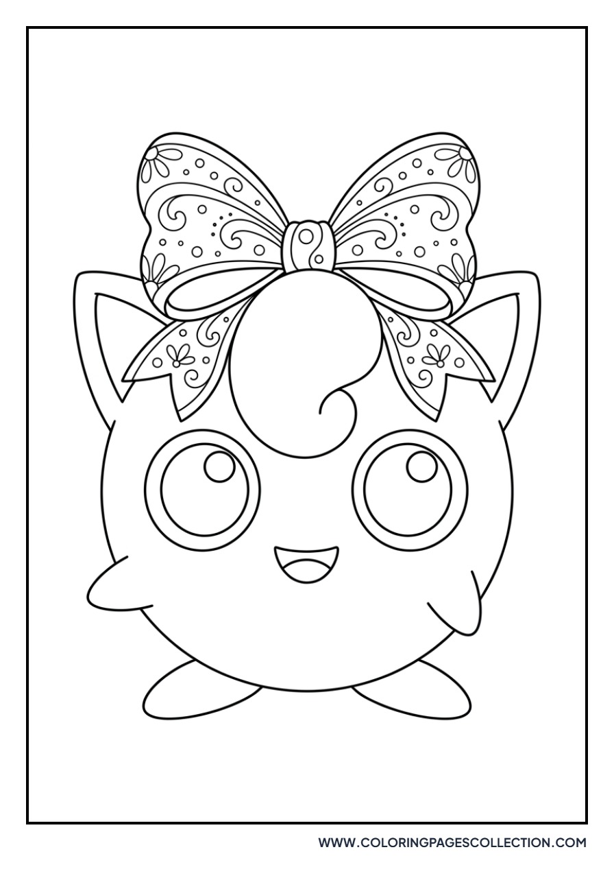64+ Free Printable Jigglypuff Coloring Pages for Kids