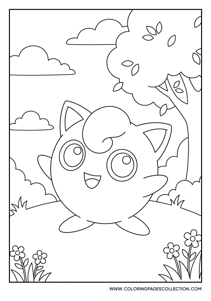 Jigglypuff with a Rainbow