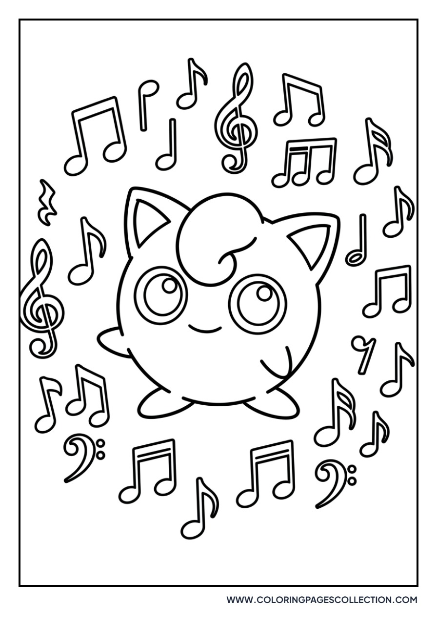 Jigglypuff with Musical Notes