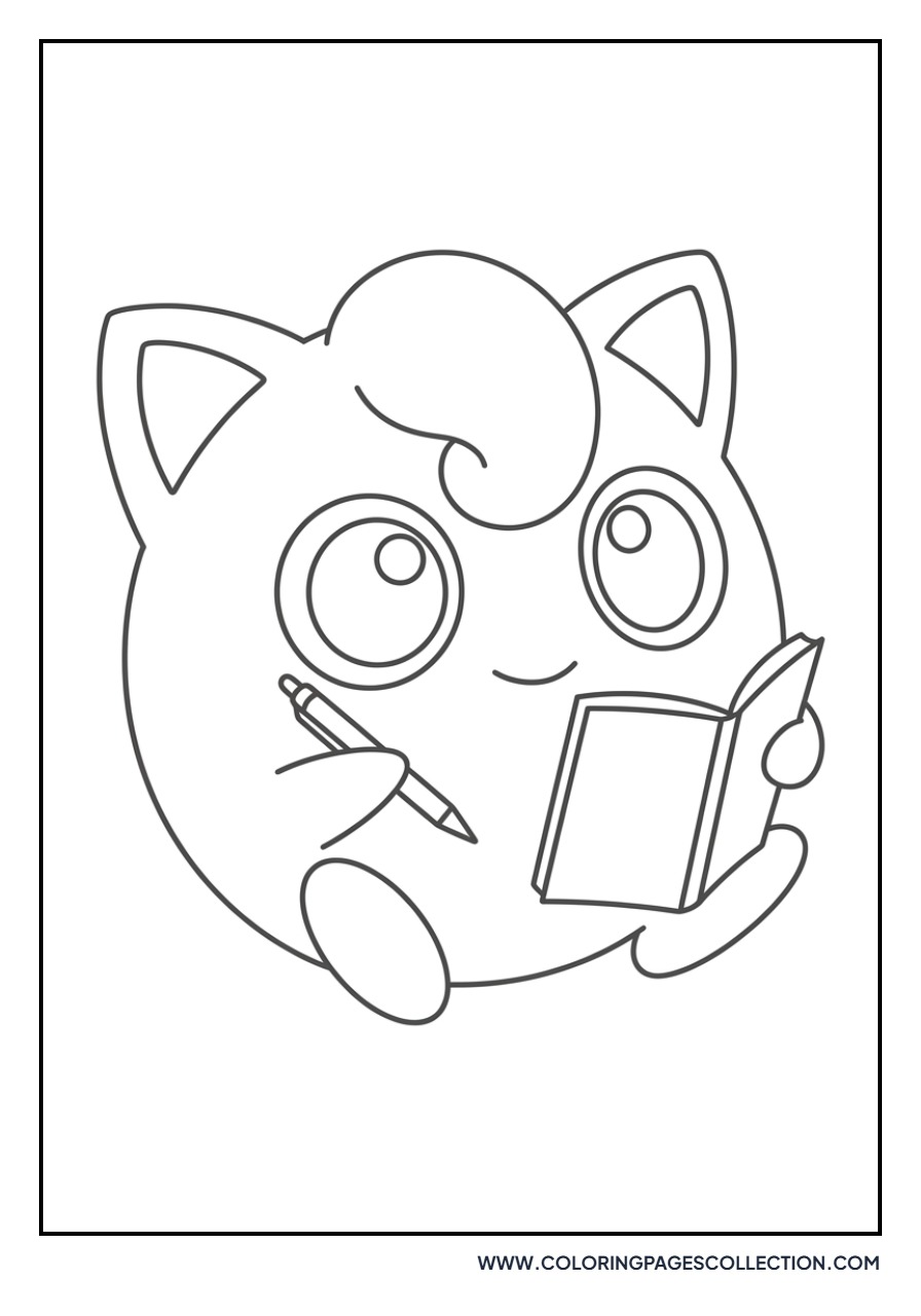 Jigglypuff Writing in a Diary