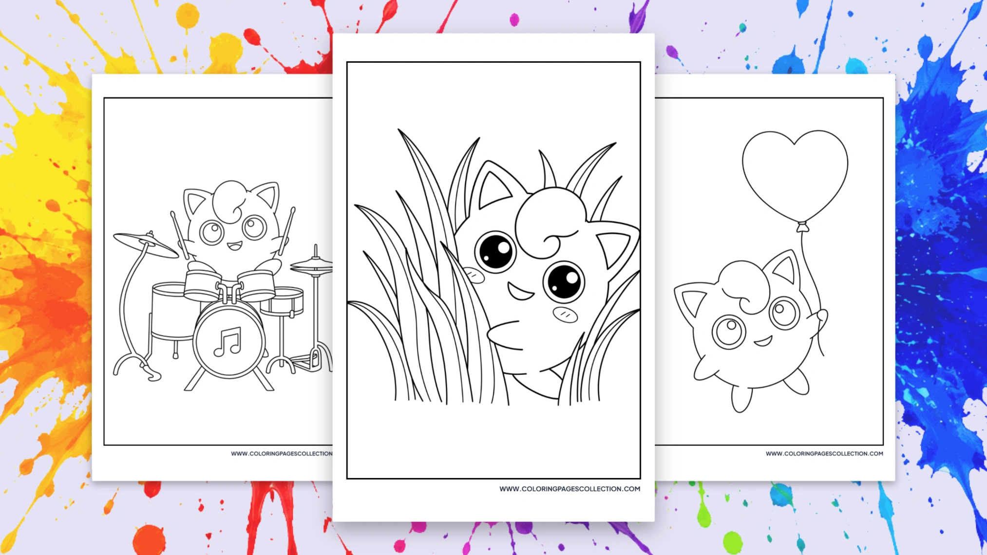 64+ Free Printable Jigglypuff Coloring Pages