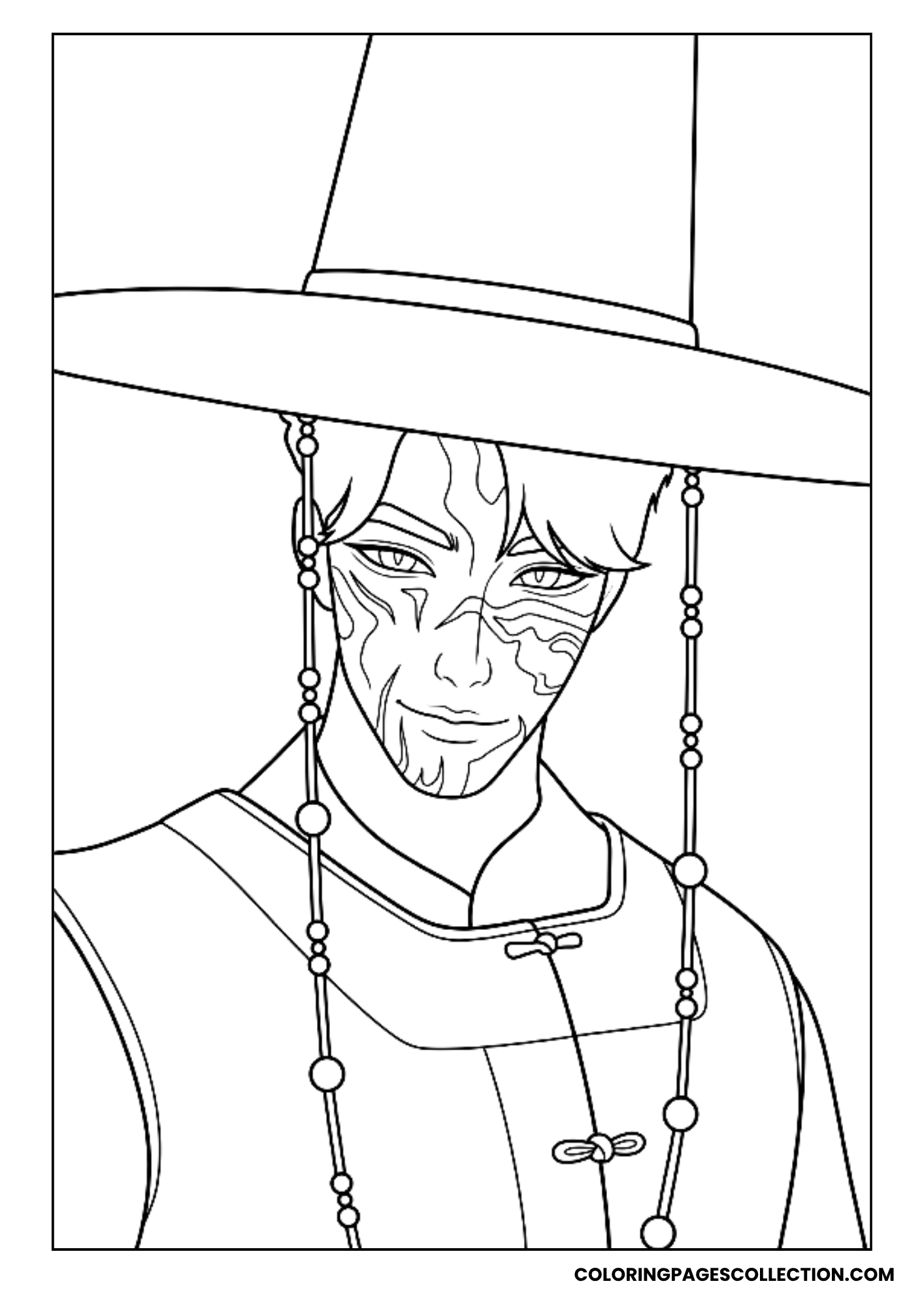 jinu's shadow entrance coloring sheet