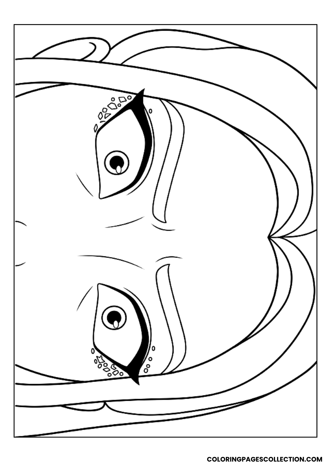 rumi's shocked eyes coloring sheet