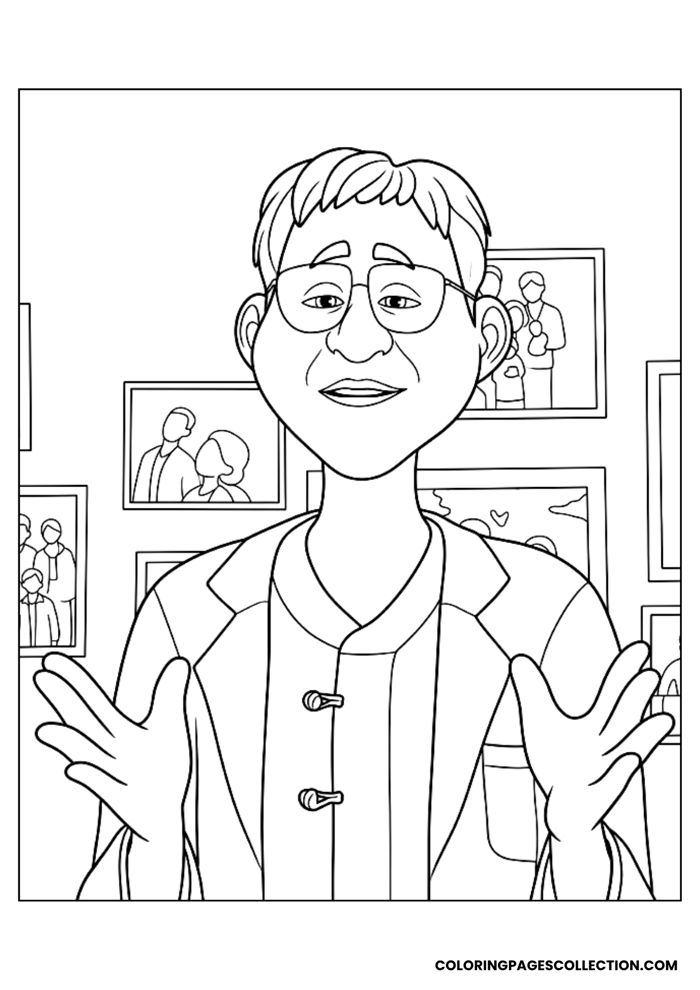healer han smiles coloring page