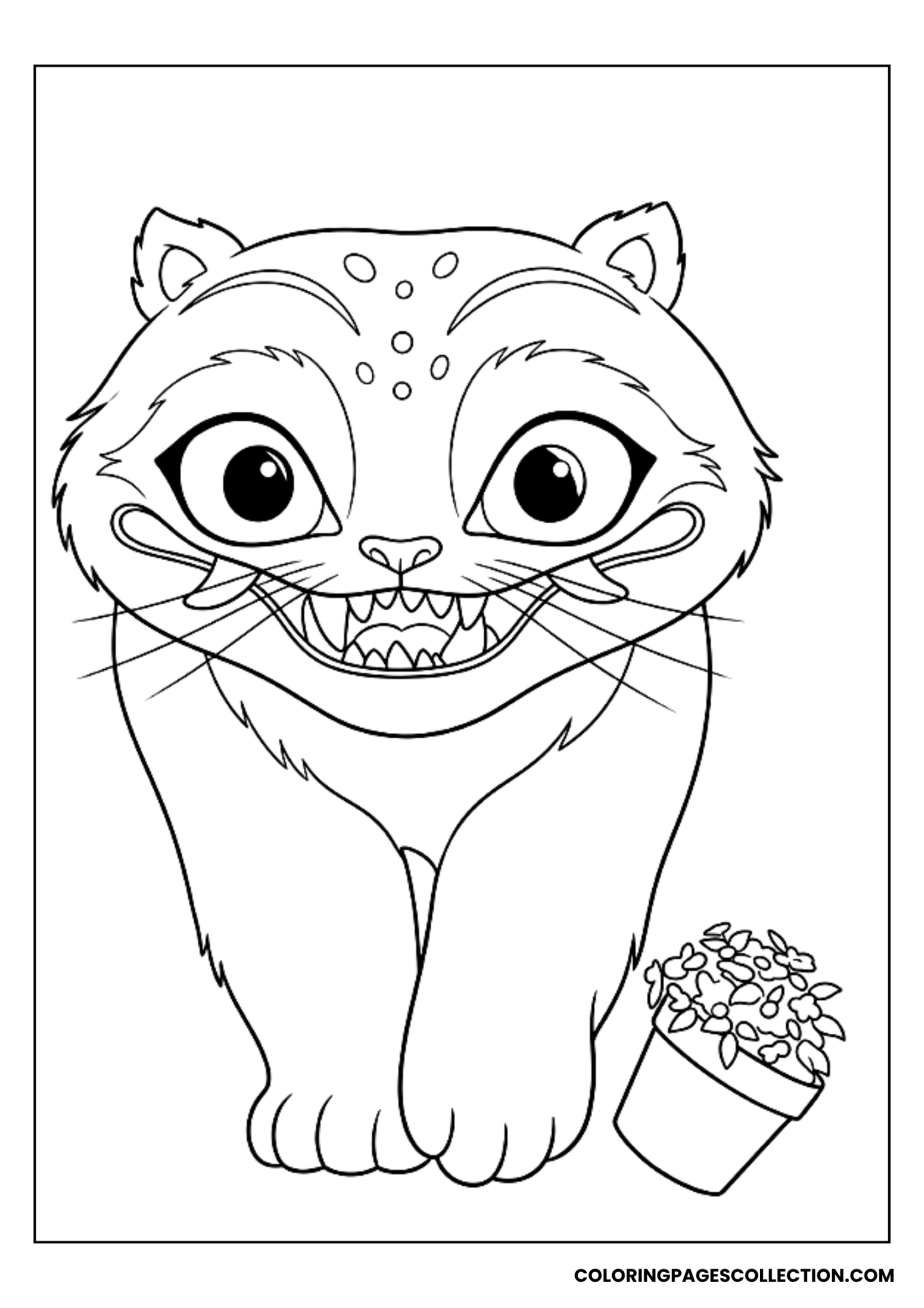 derpy's big grin coloring page