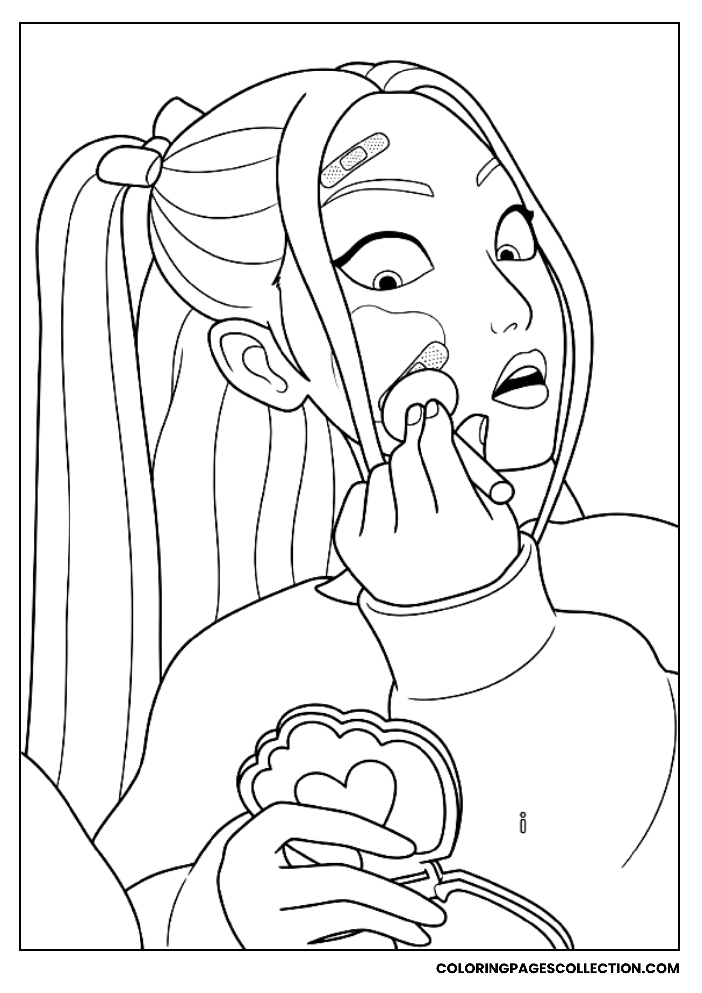 mira's makeup surprise coloring sheet