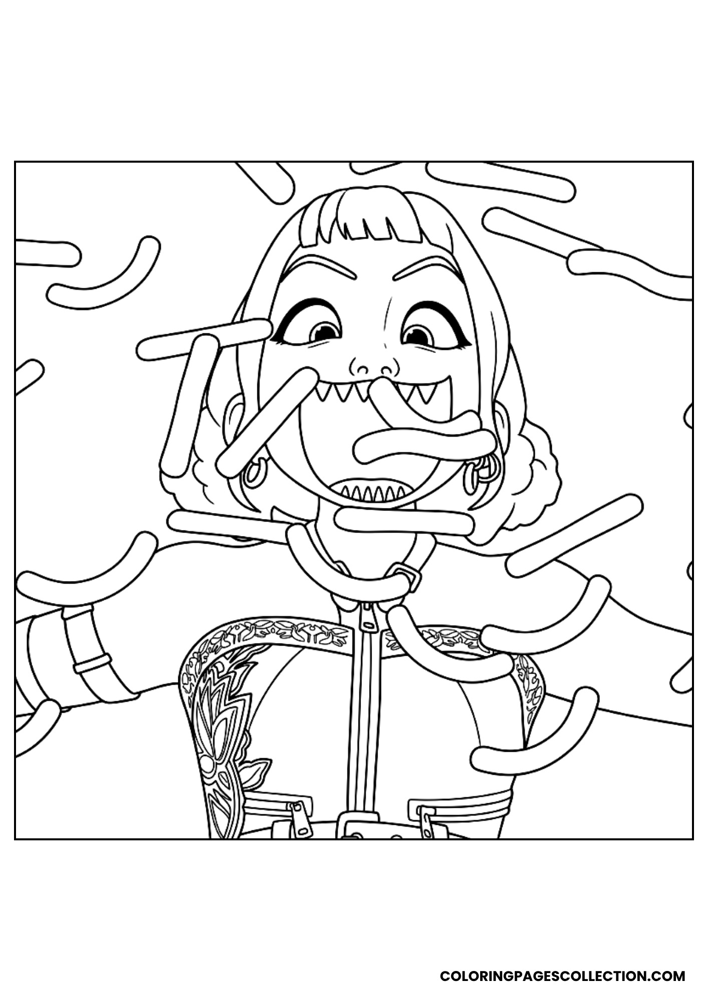 zoey's snack frenzy coloring sheet