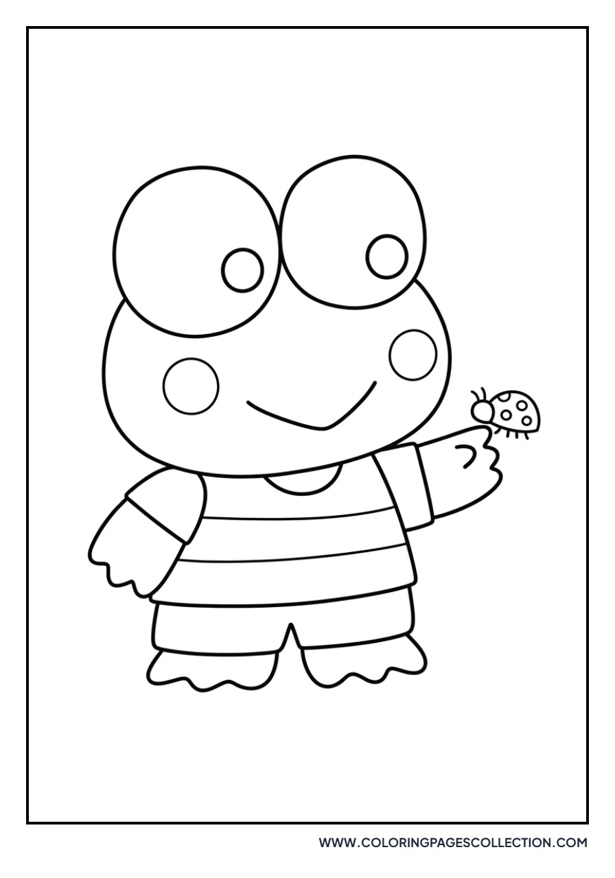 Keroppi and a Ladybug