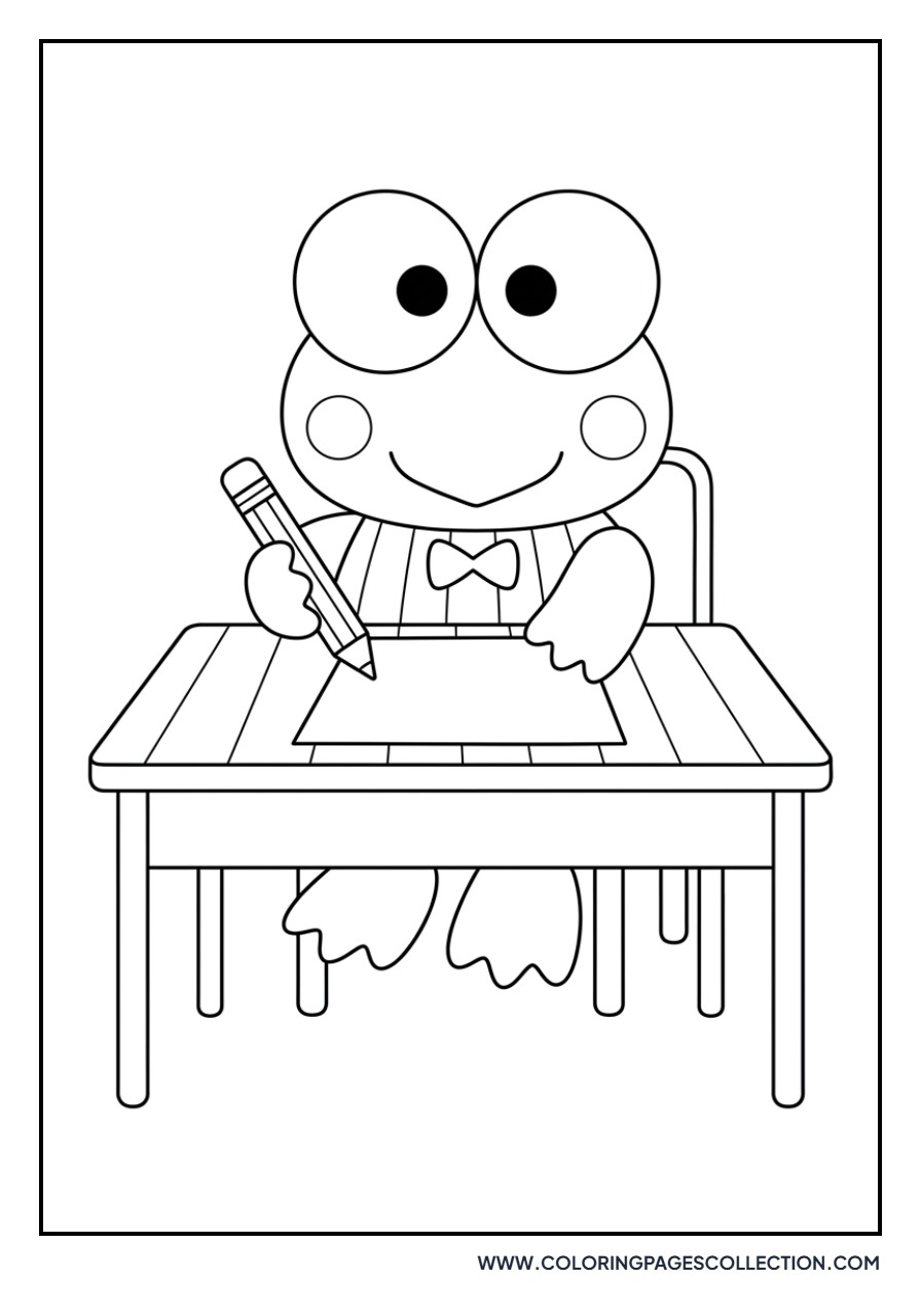 Keroppi at School
