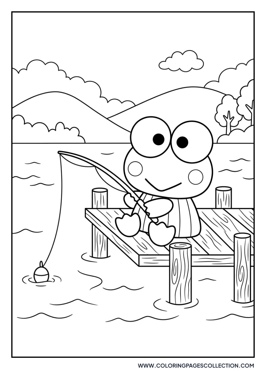 Keroppi Fishing