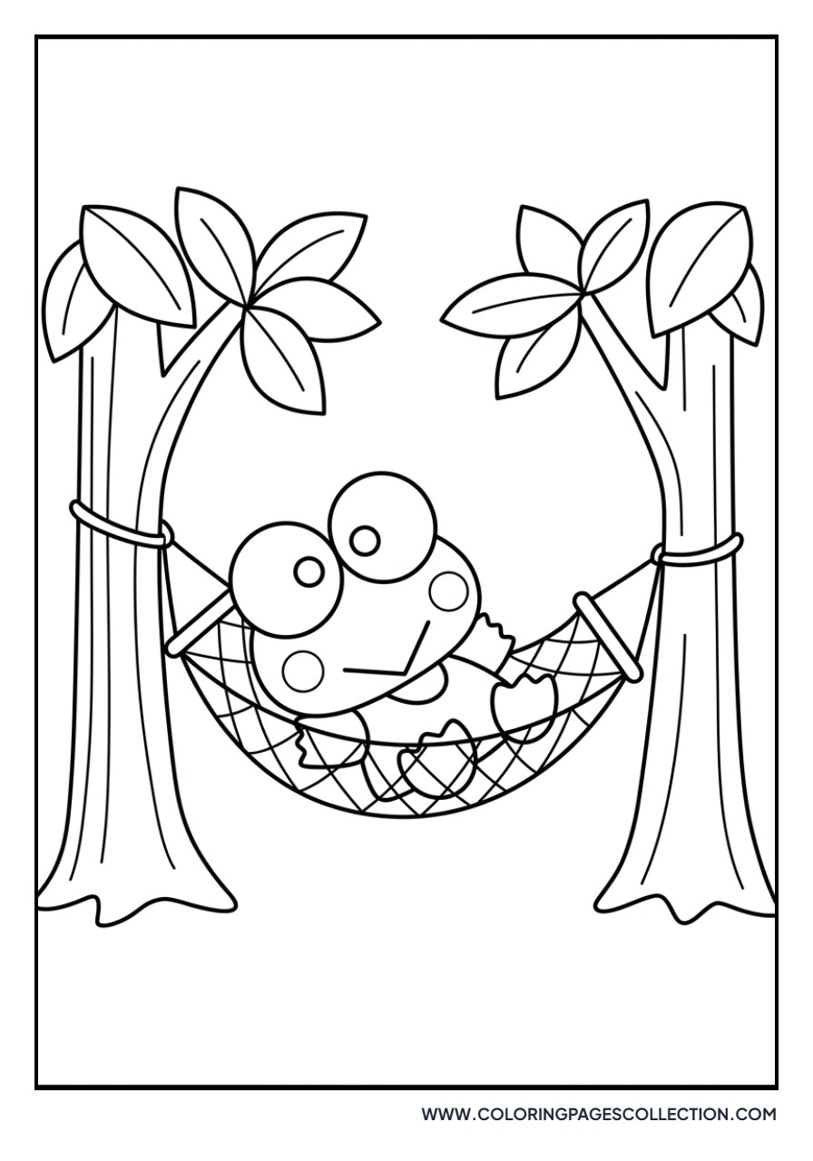Keroppi in a Hammock