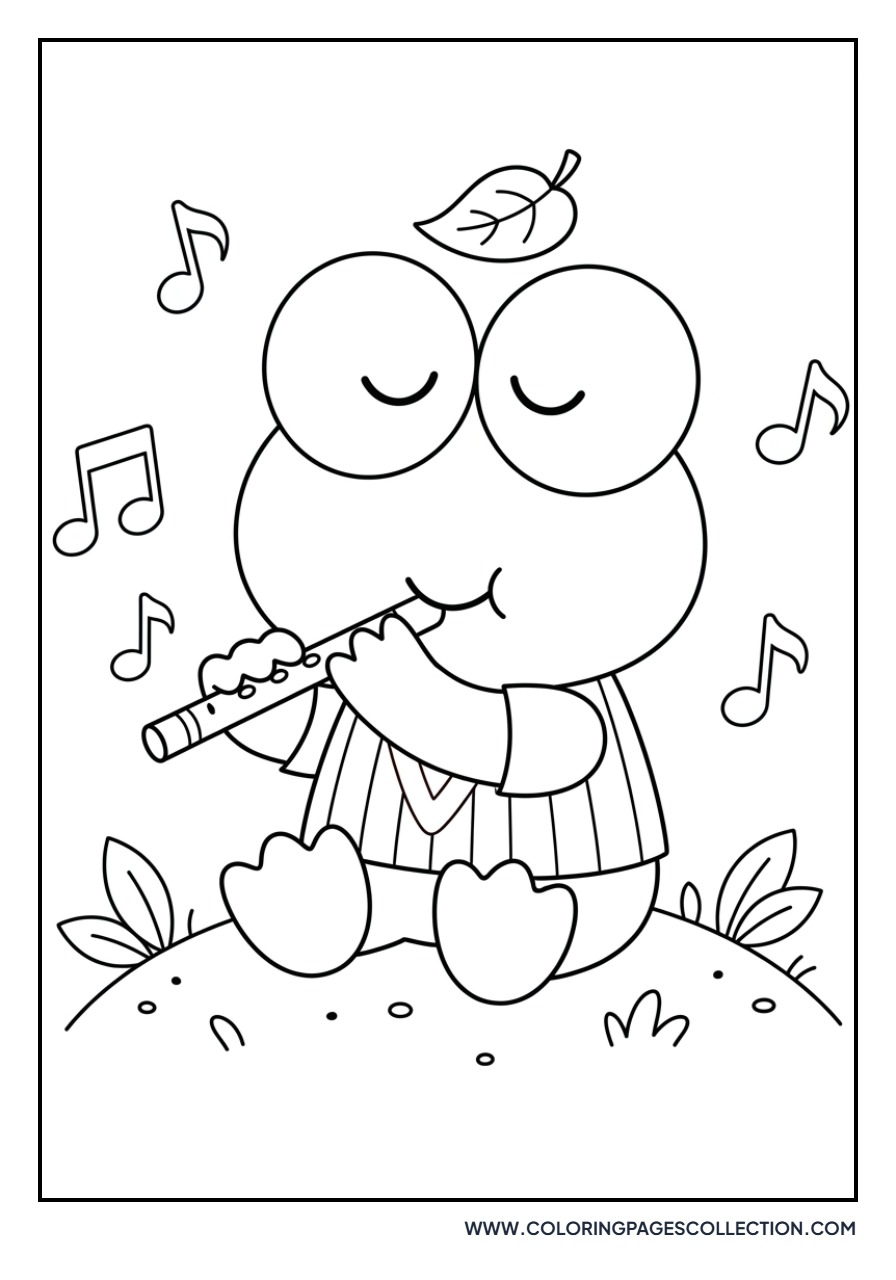 Keroppi Playing Flute