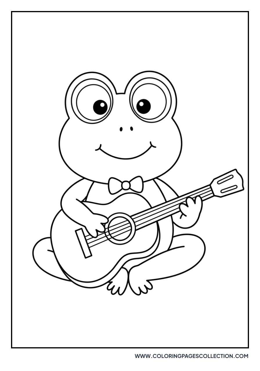Keroppi Playing Guitar