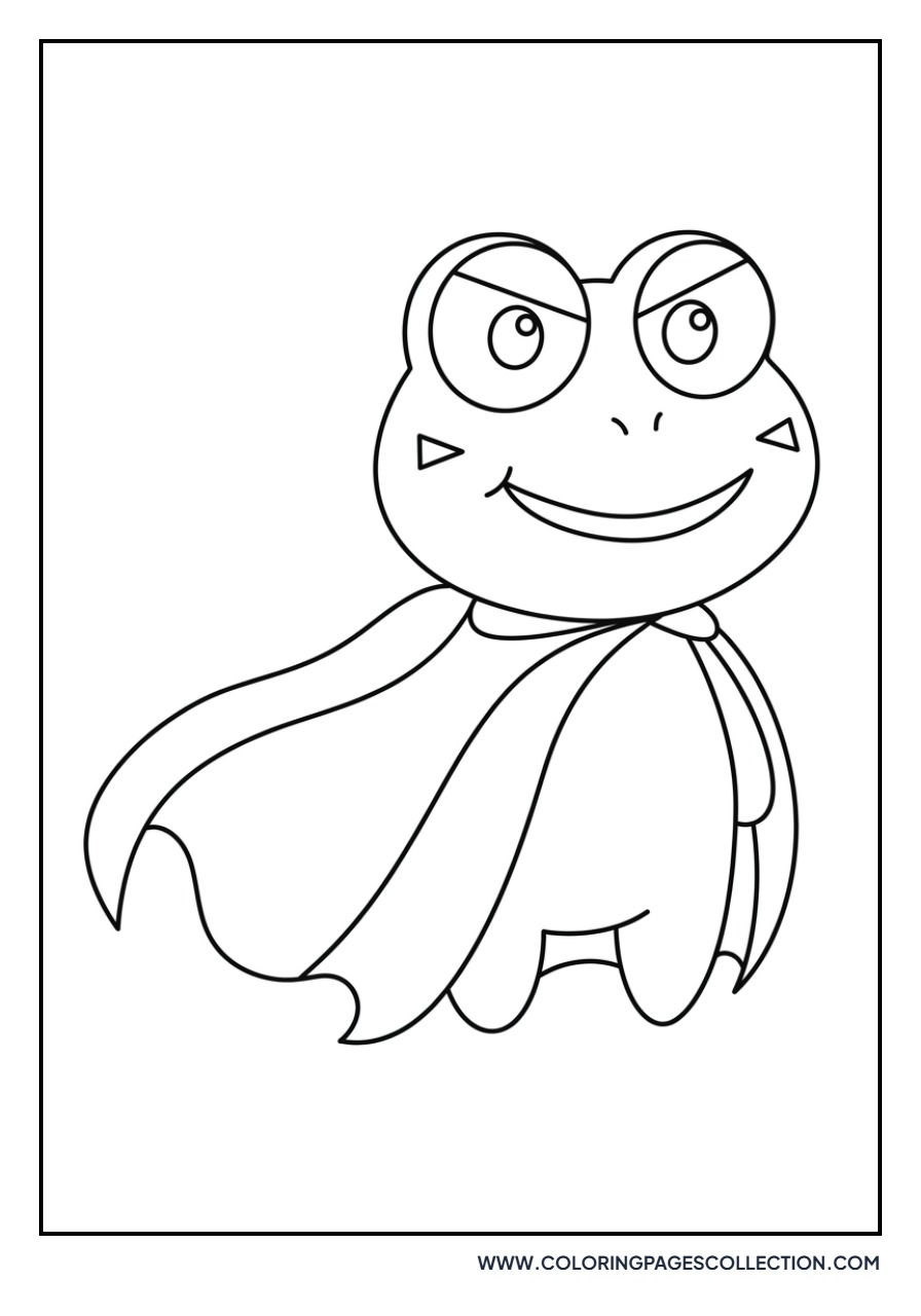 Keroppi wearing a Cape
