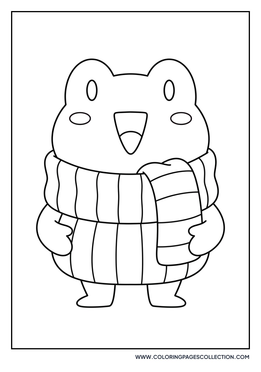 Keroppi with a Scarf