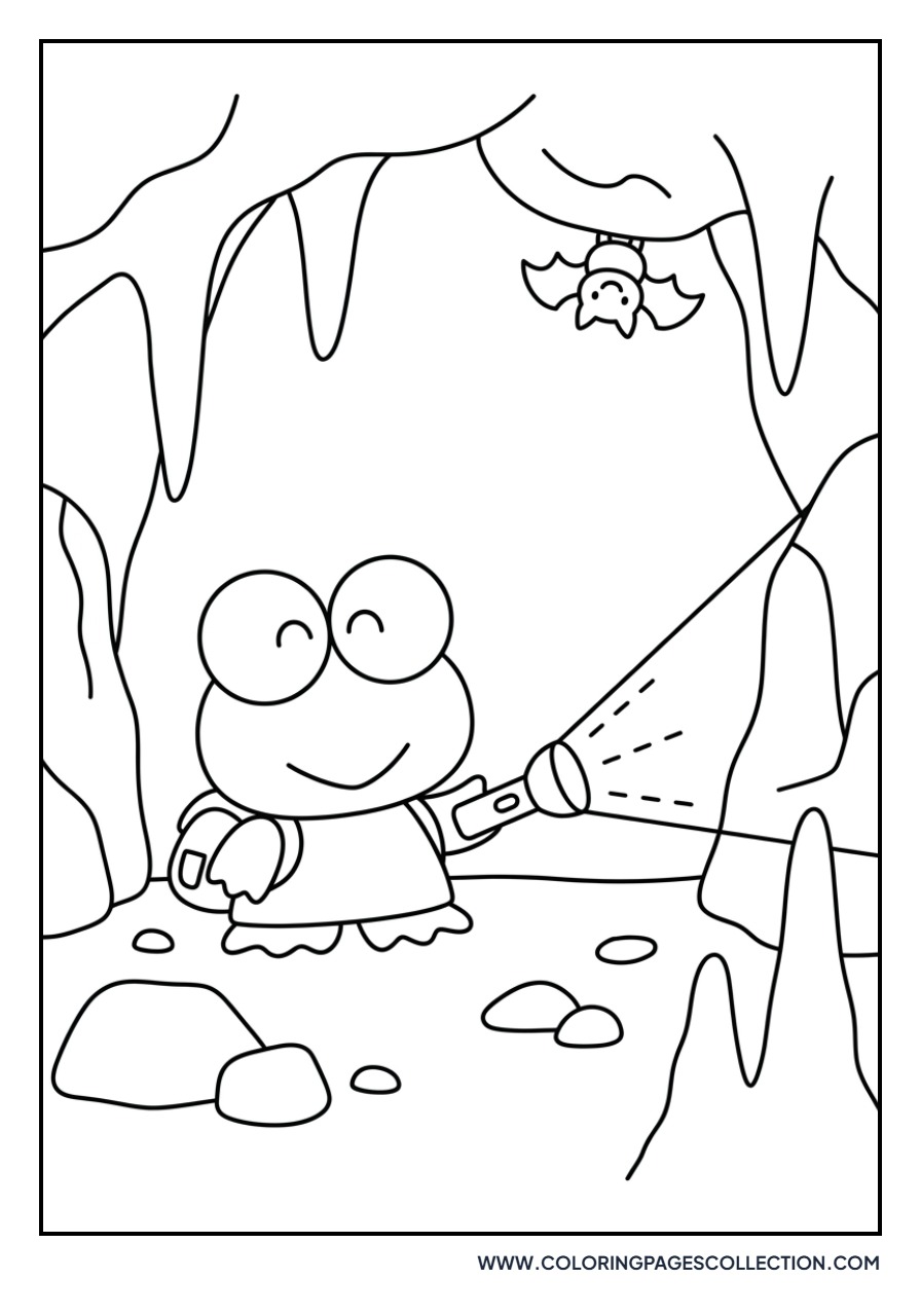 Keroppi with a Torch