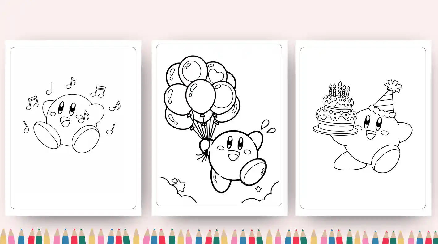 kirby coloring pages