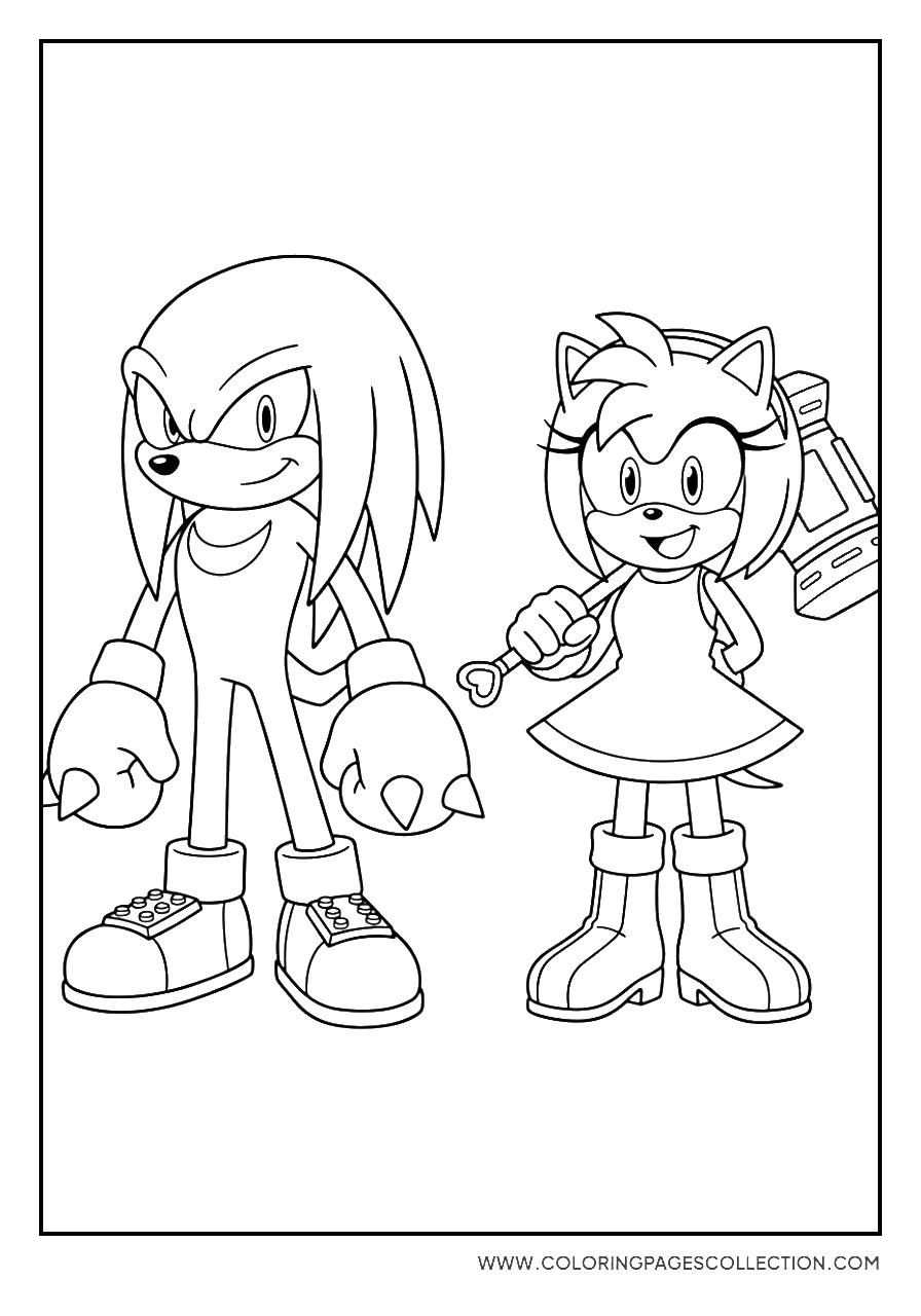 Knuckles and Amy Rose