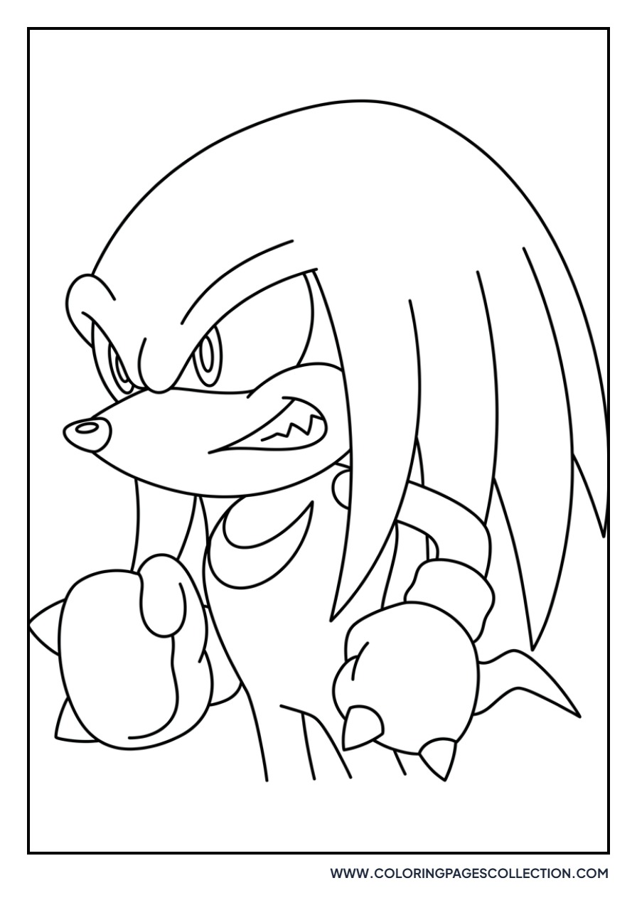Knuckles Angry Expression