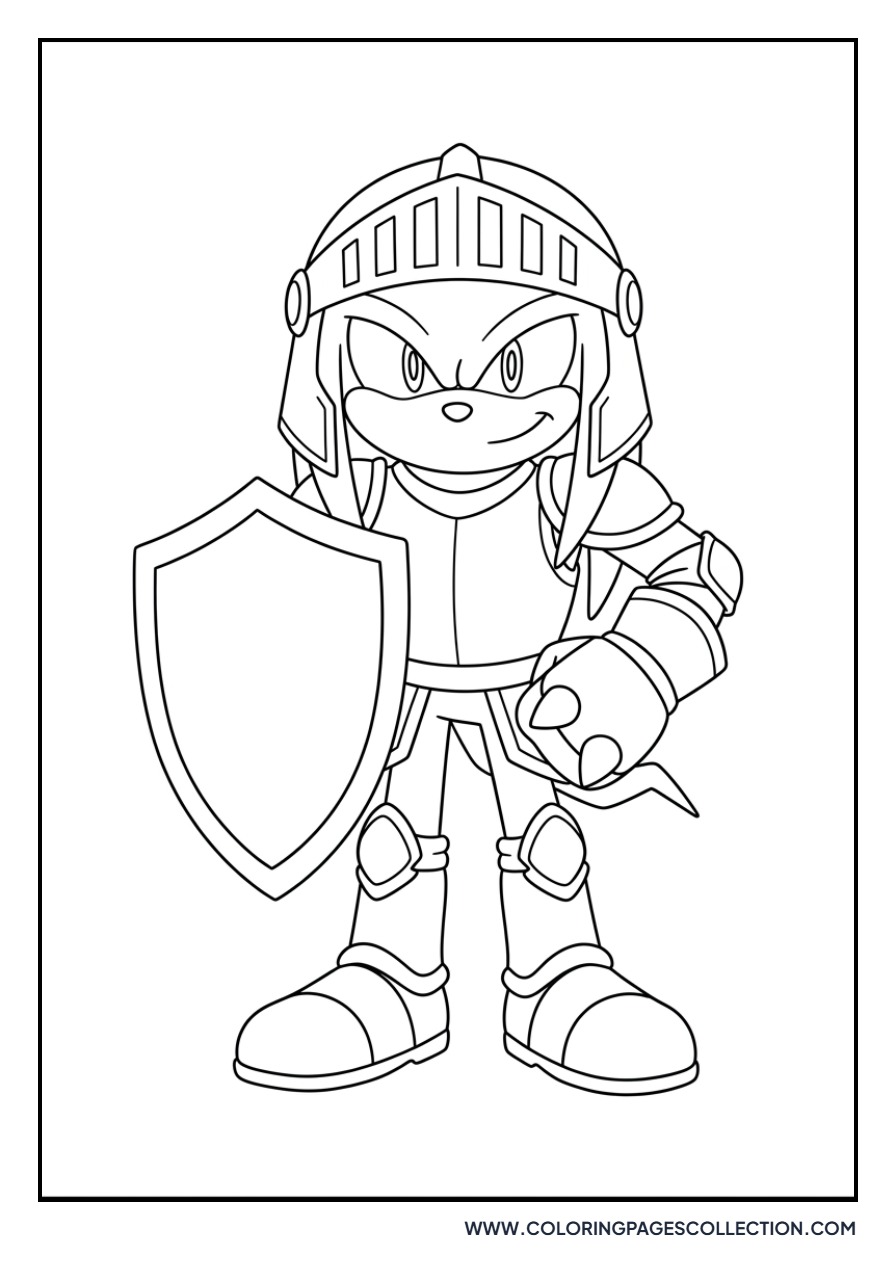 Knuckles as a Knight