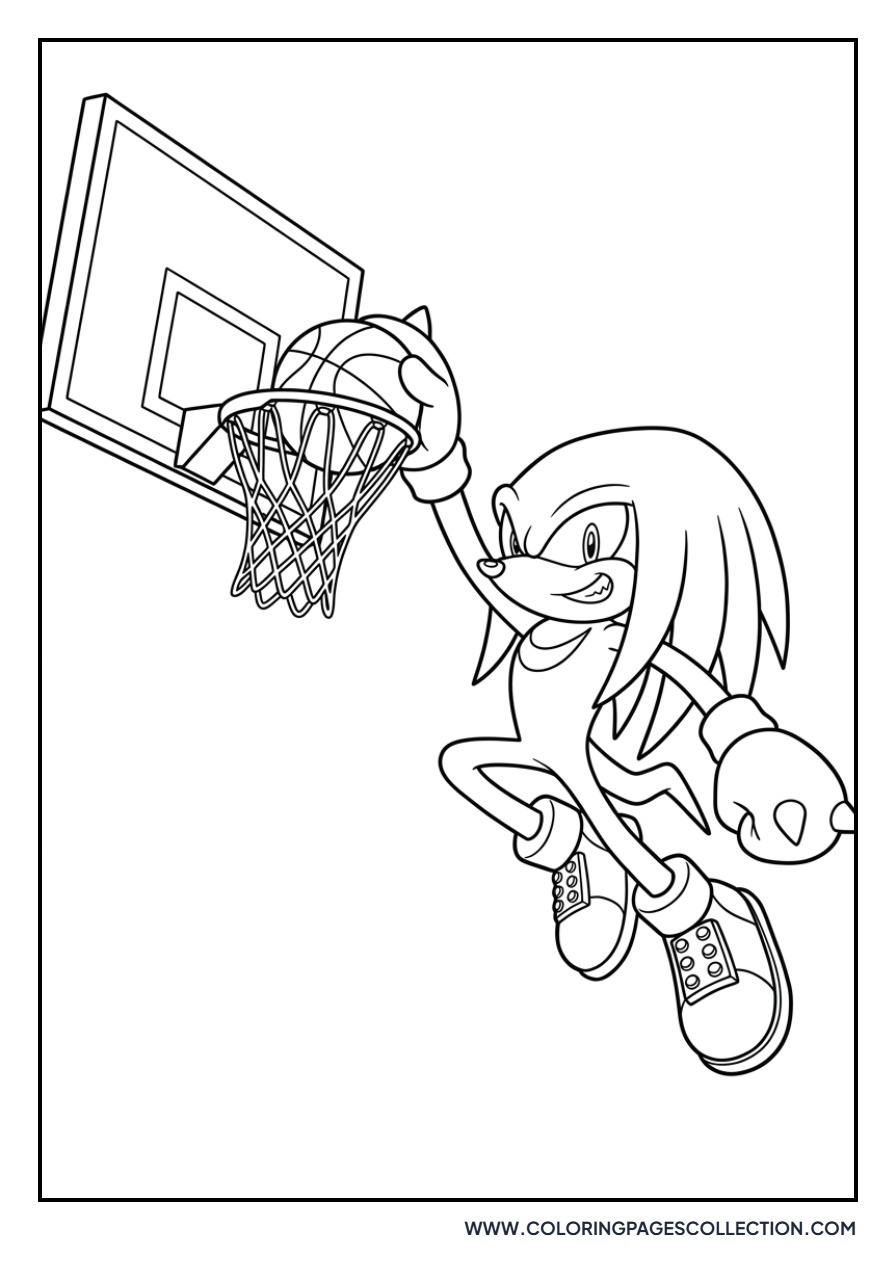 Knuckles Basketball Dunk