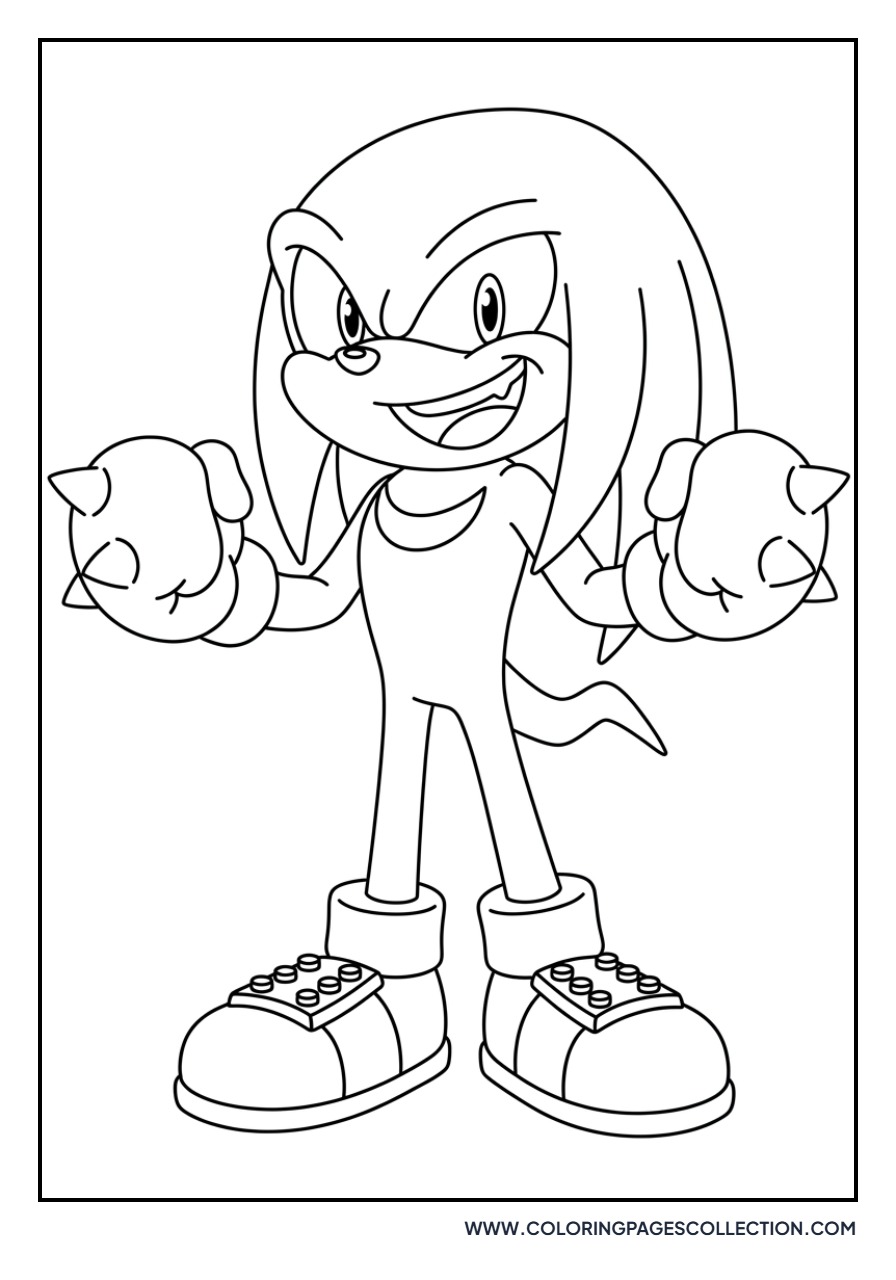 Knuckles Cartoon Grin