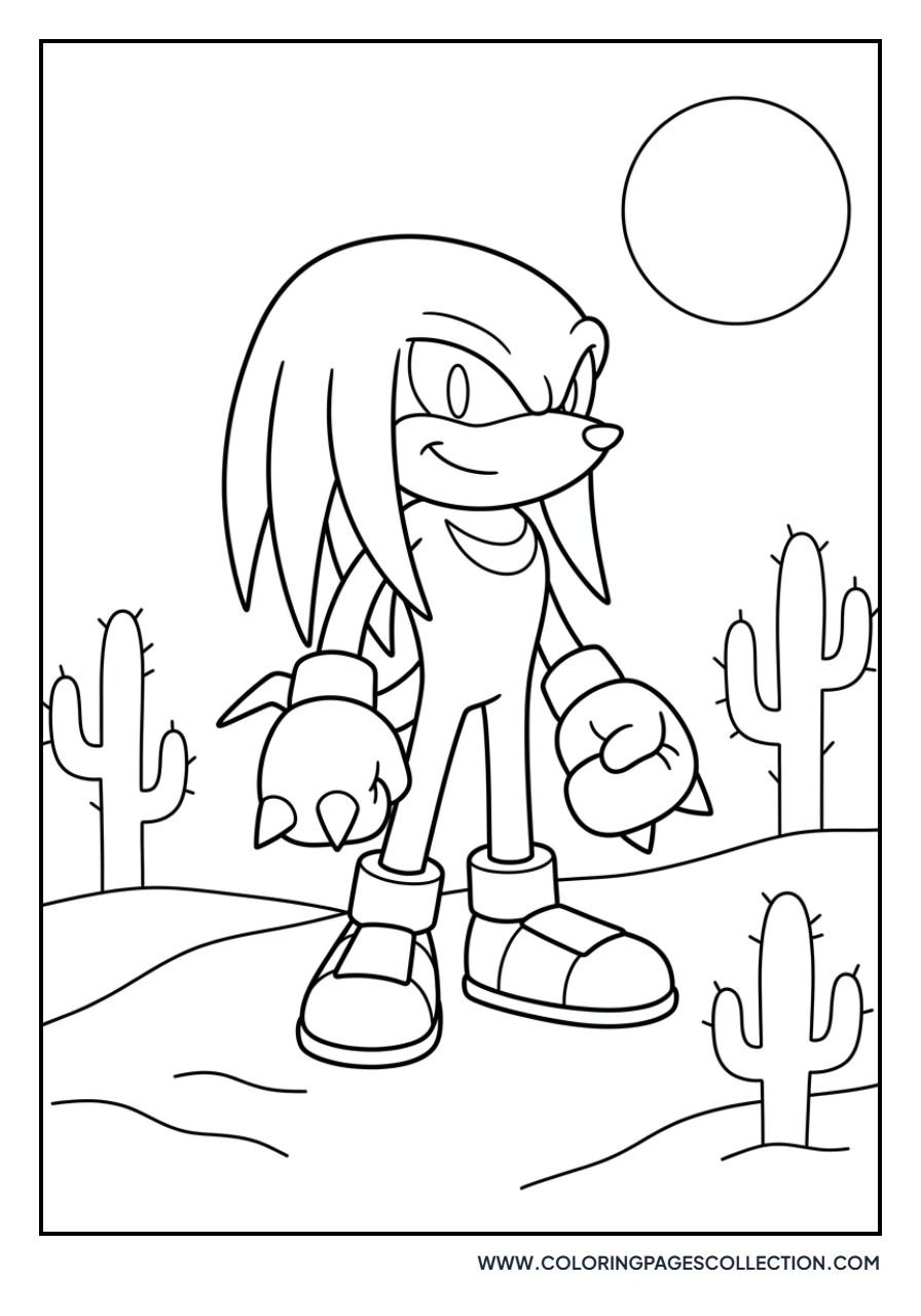 Knuckles Desert Background
