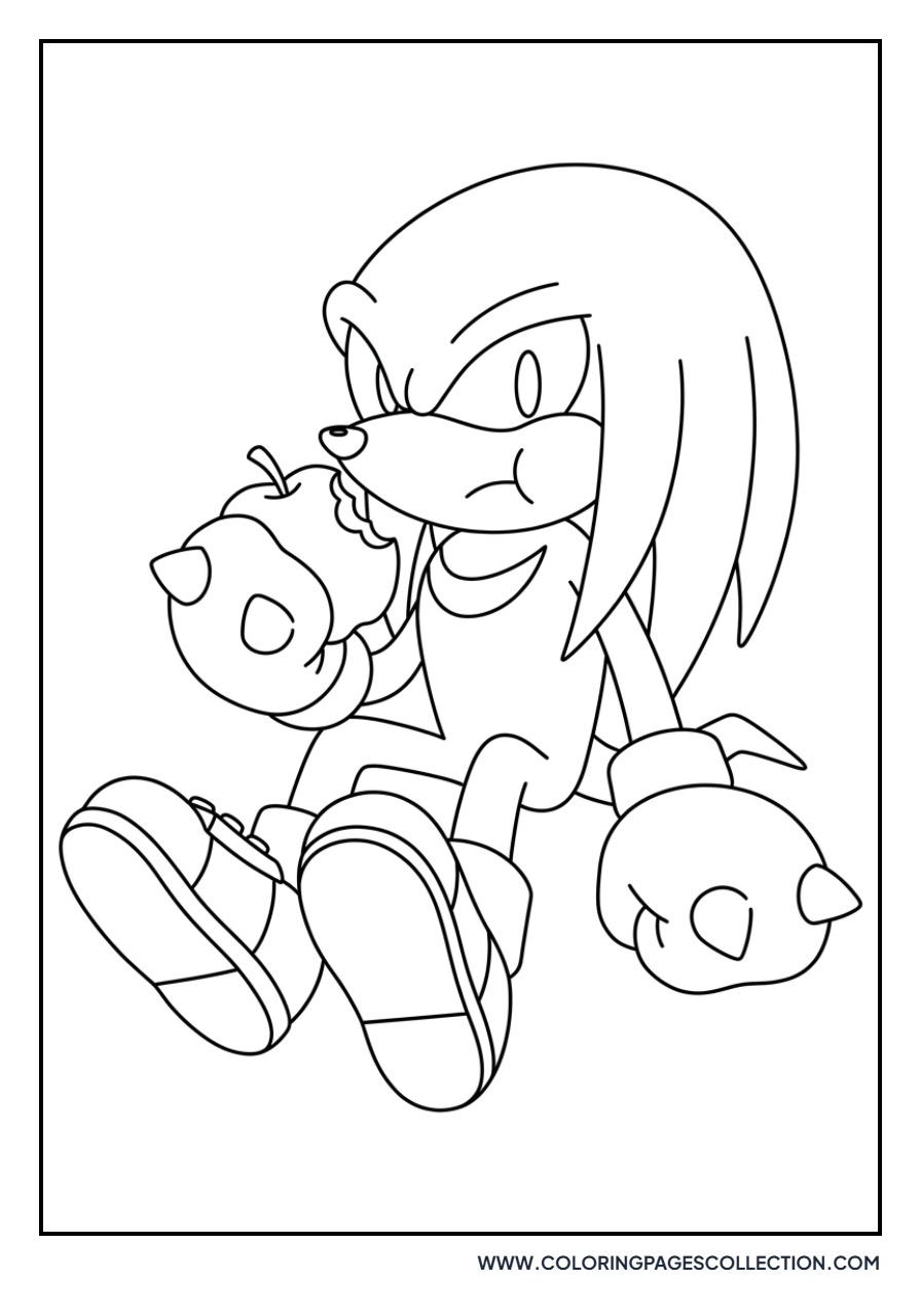 Knuckles Eating Fruit