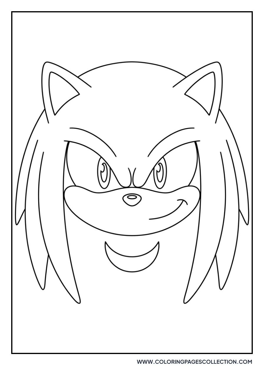 Knuckles Face Portrait