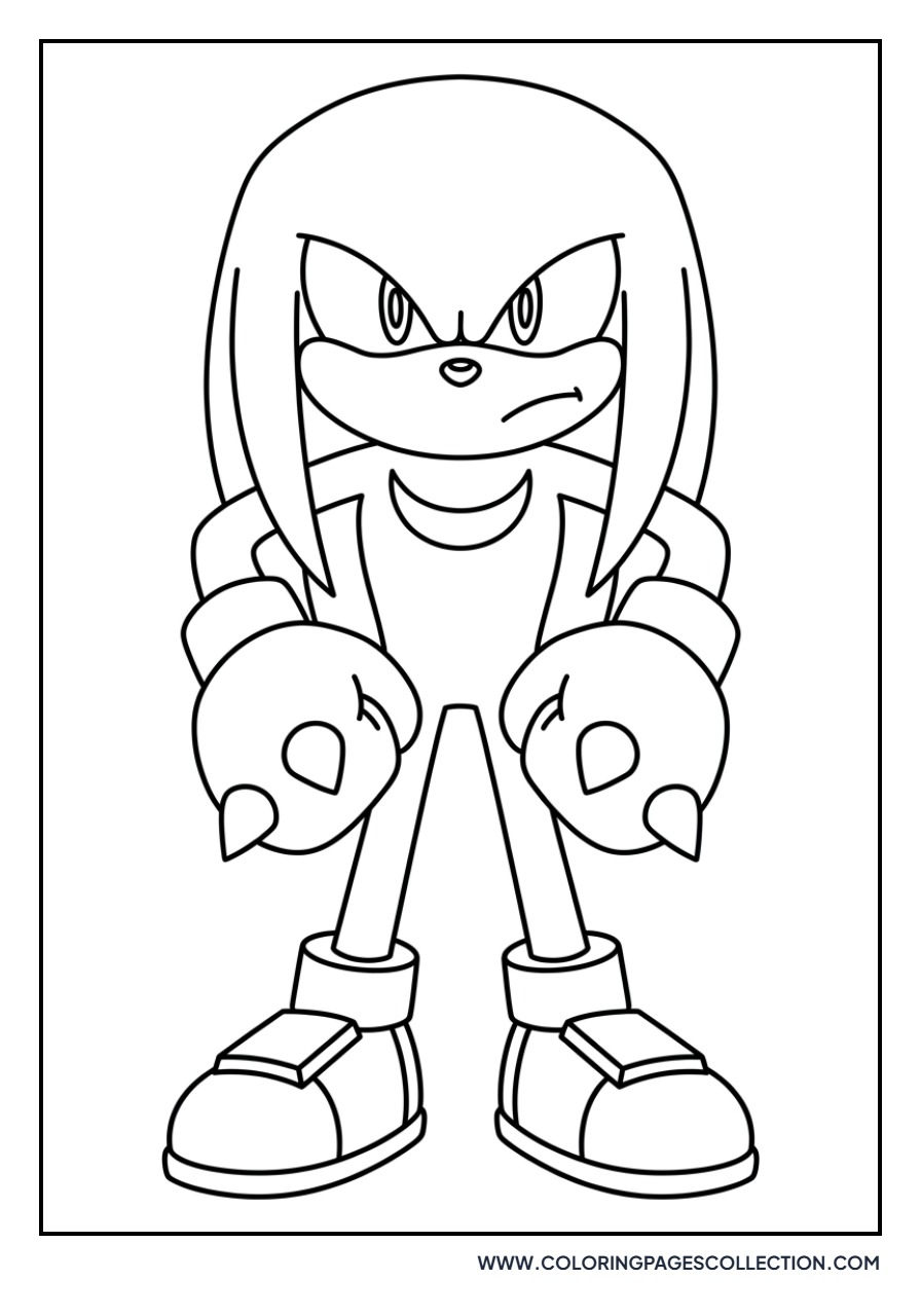 Knuckles Heroic Standing Pose