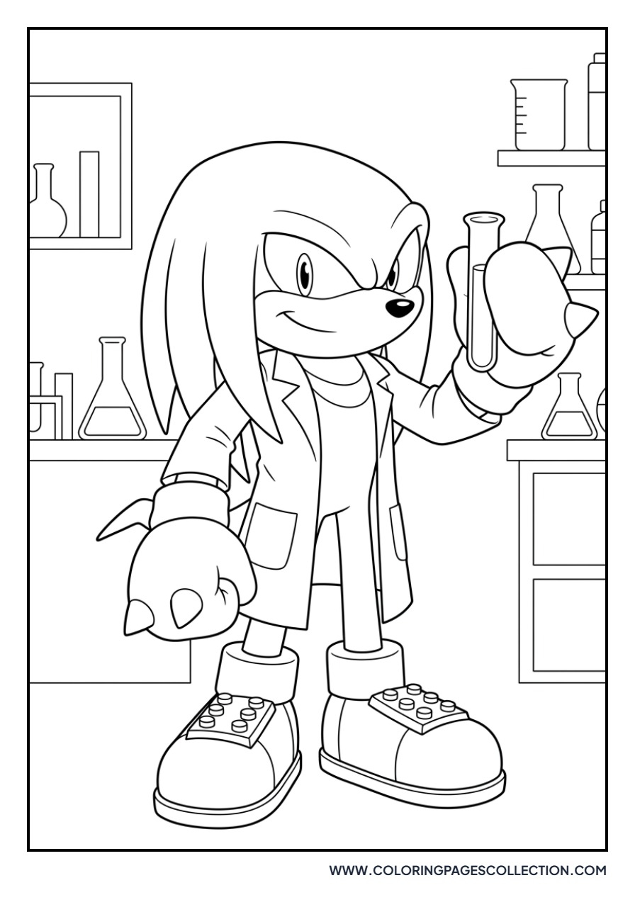 Knuckles in a Science Lab