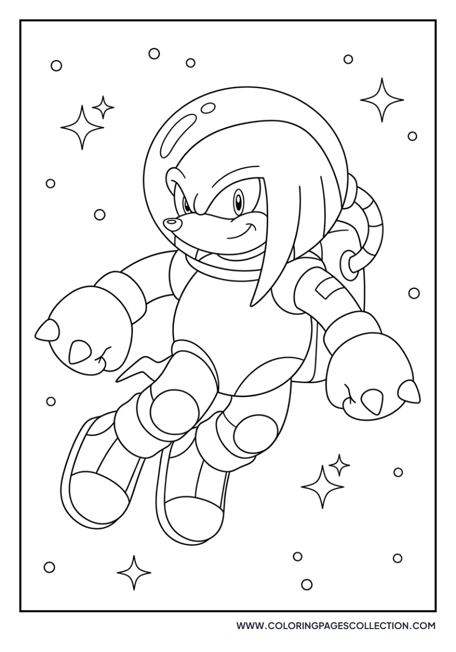 Knuckles in a Space Suit