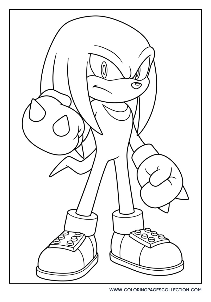 Knuckles Looking Brave