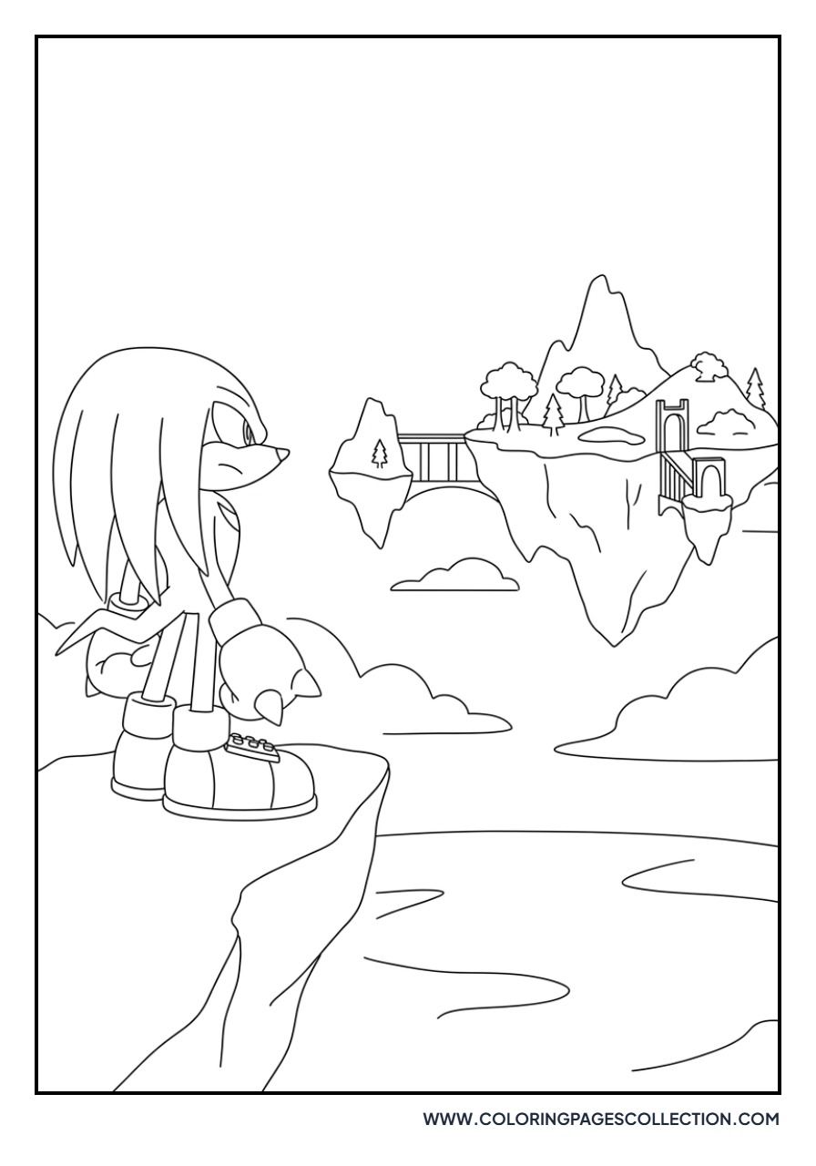Knuckles on Angel Island