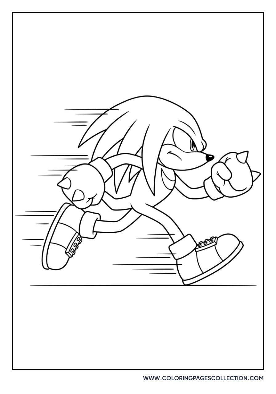 Knuckles Running Fast